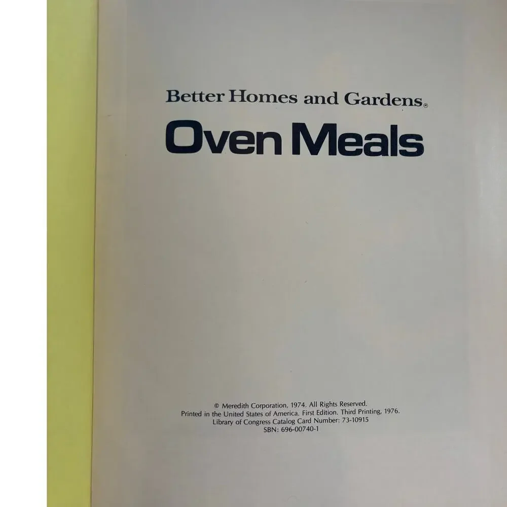 Lot of 7 Books from 1970's Better Homes & Gardens Cookbook Test Kitchen Series